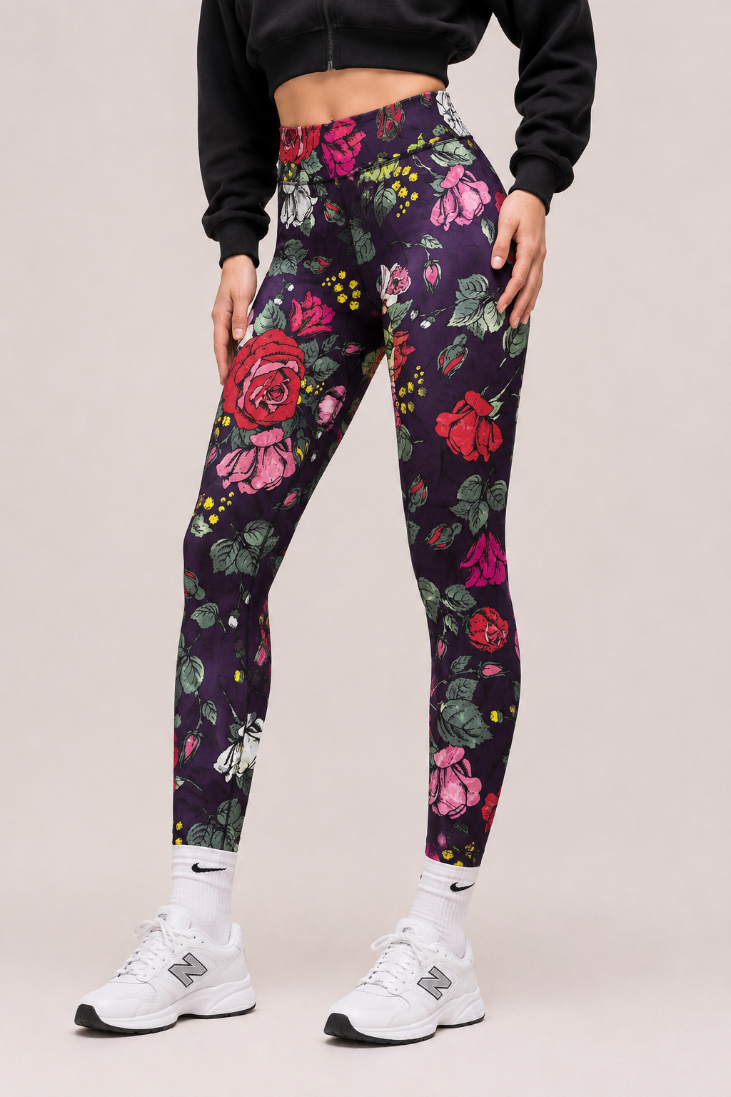 Midnight Rose High-Waisted Leggings | Buccleuch Studios x Shimena