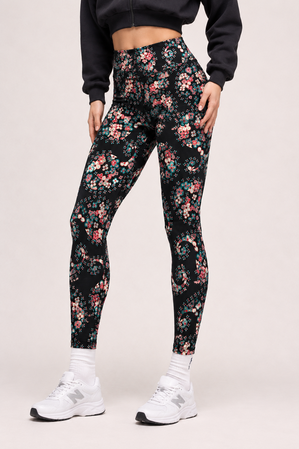 Buccleuch Studios x Shimena Midnight Blossom High-Waisted Leggings