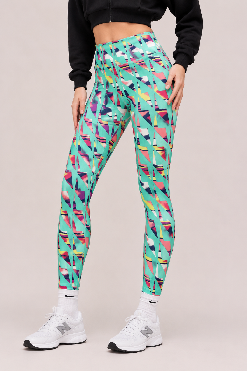 Retro Rush High-Waisted Leggings | Buccleuch Studios x Shimena
