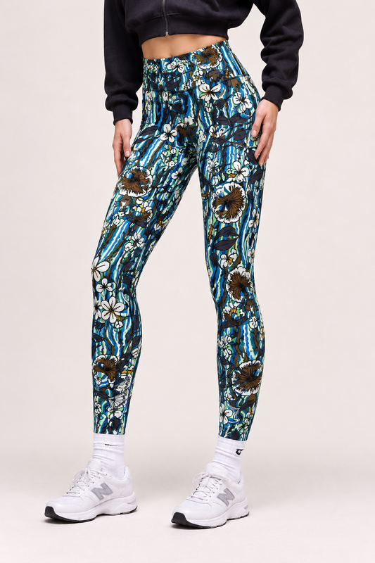 Buccleuch Studios x Shimena Coastal Bloom High-Waisted Leggings