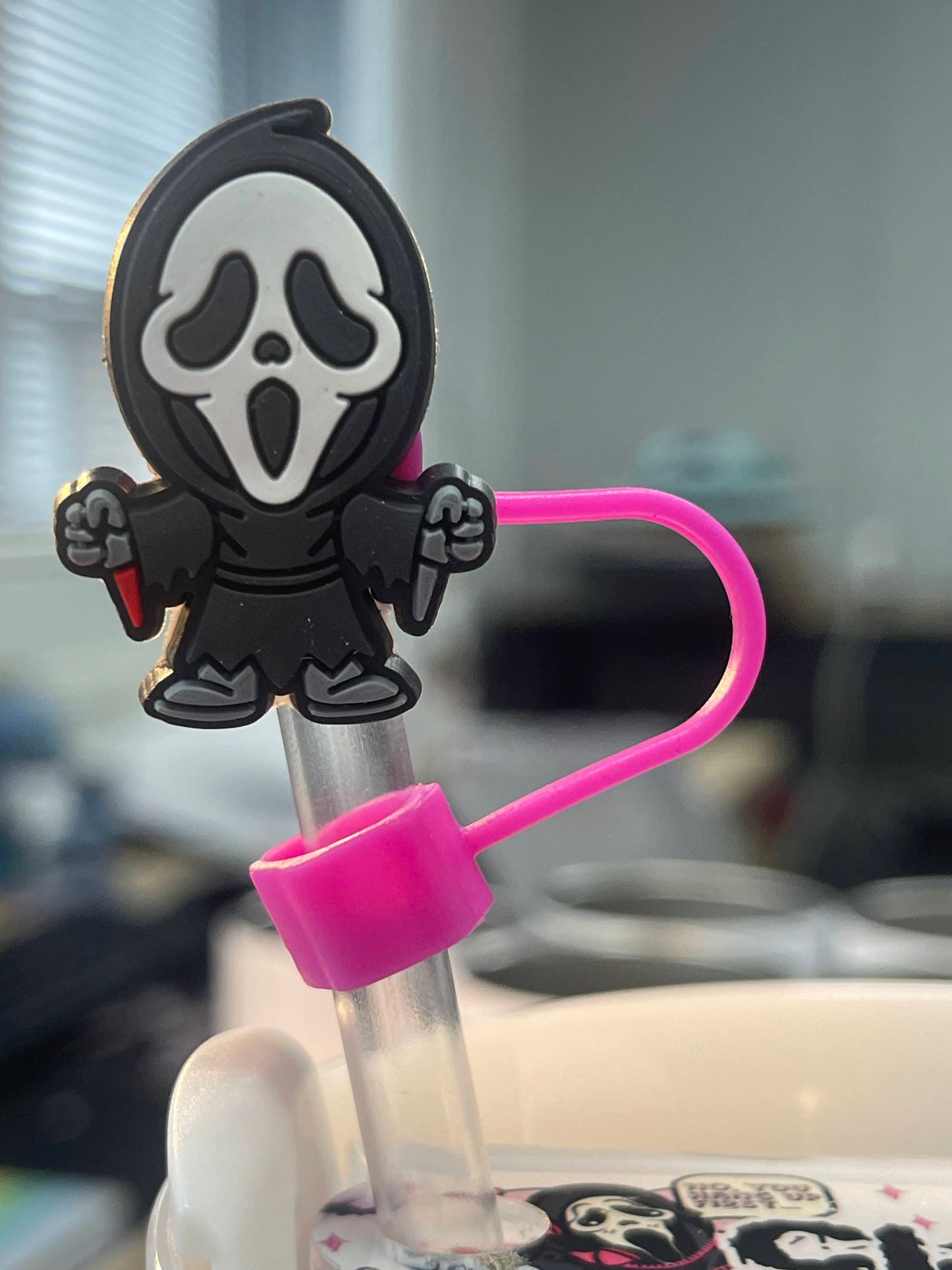 Character Straw topper cover for 40oz Quencher tumbler. Fits Stanley V1 and H2.0 and all Dupesupes