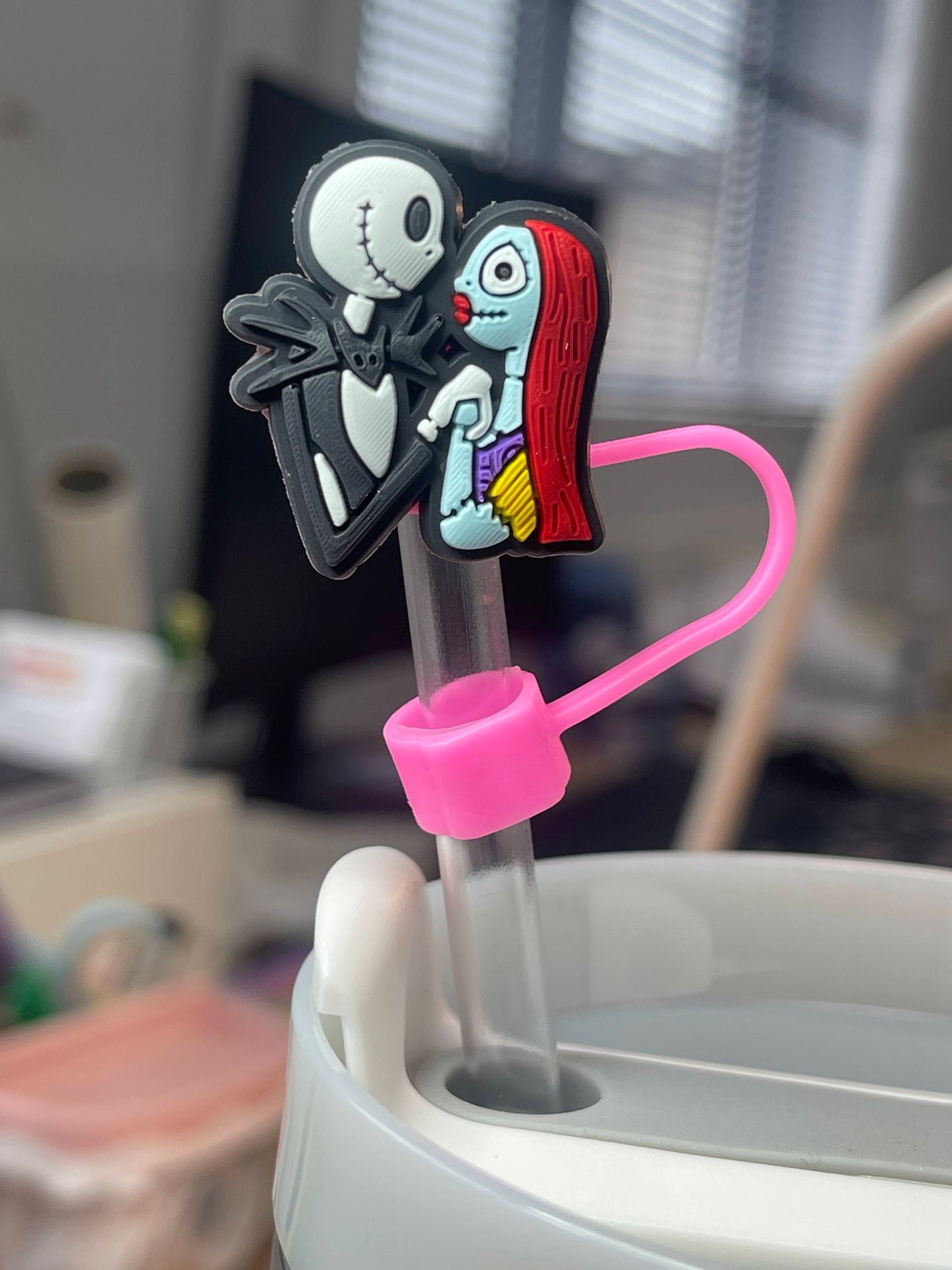 Character Straw topper cover for 40oz Quencher tumbler. Fits Stanley V1 and H2.0 and all Dupesupes