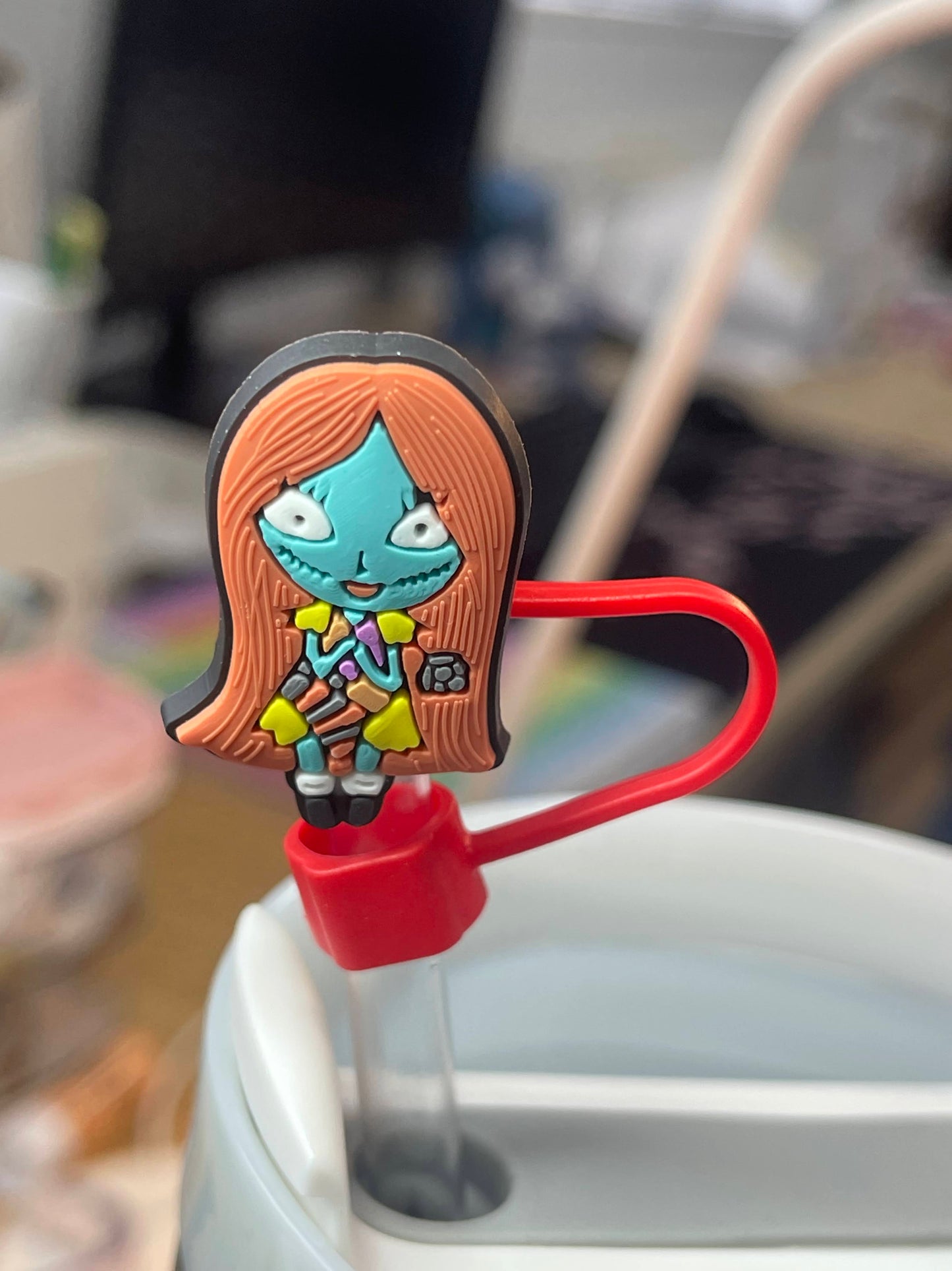 Character Straw topper cover for 40oz Quencher tumbler. Fits Stanley V1 and H2.0 and all Dupesupes