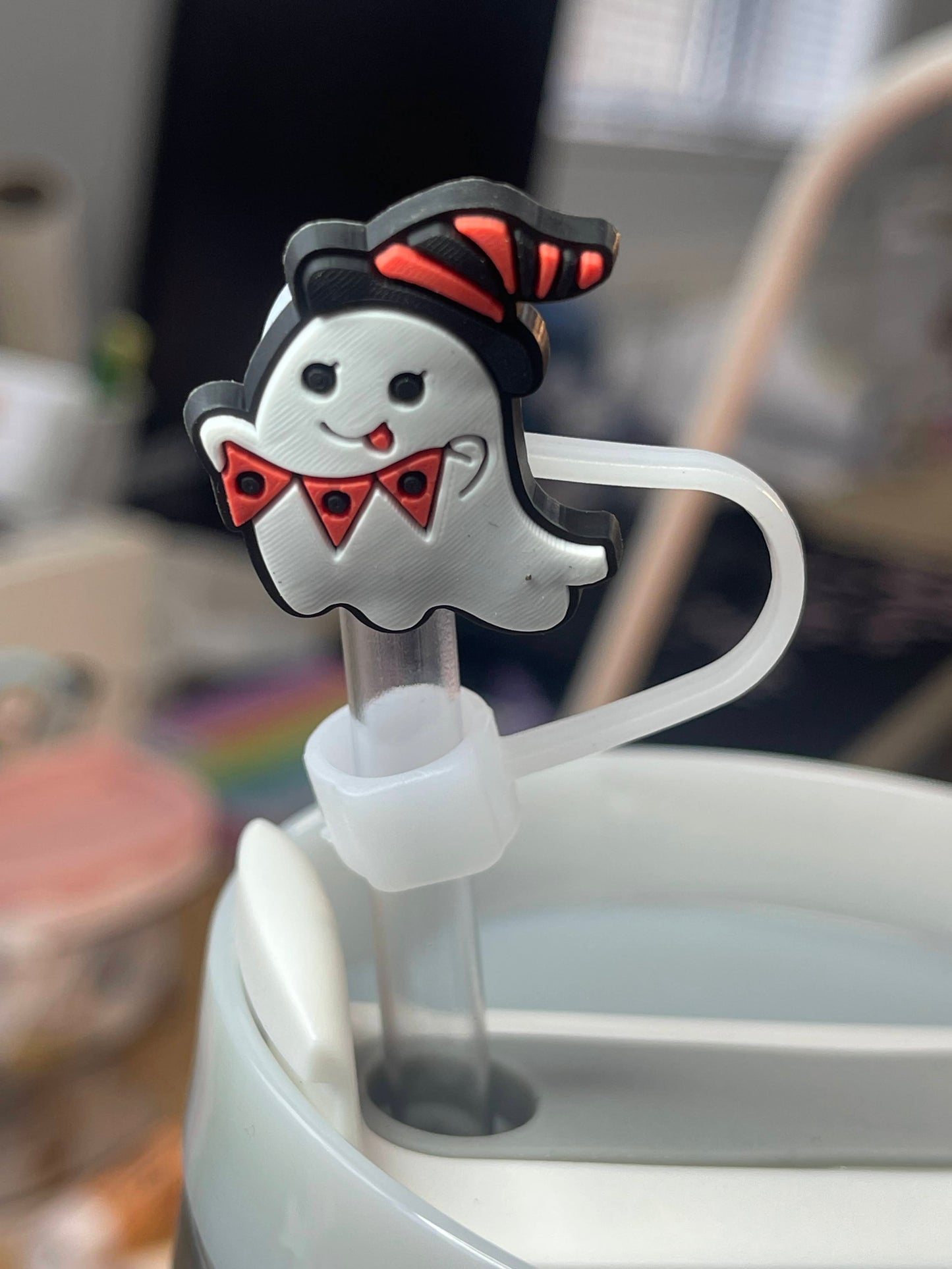 Character Straw topper cover for 40oz Quencher tumbler. Fits Stanley V1 and H2.0 and all Dupesupes