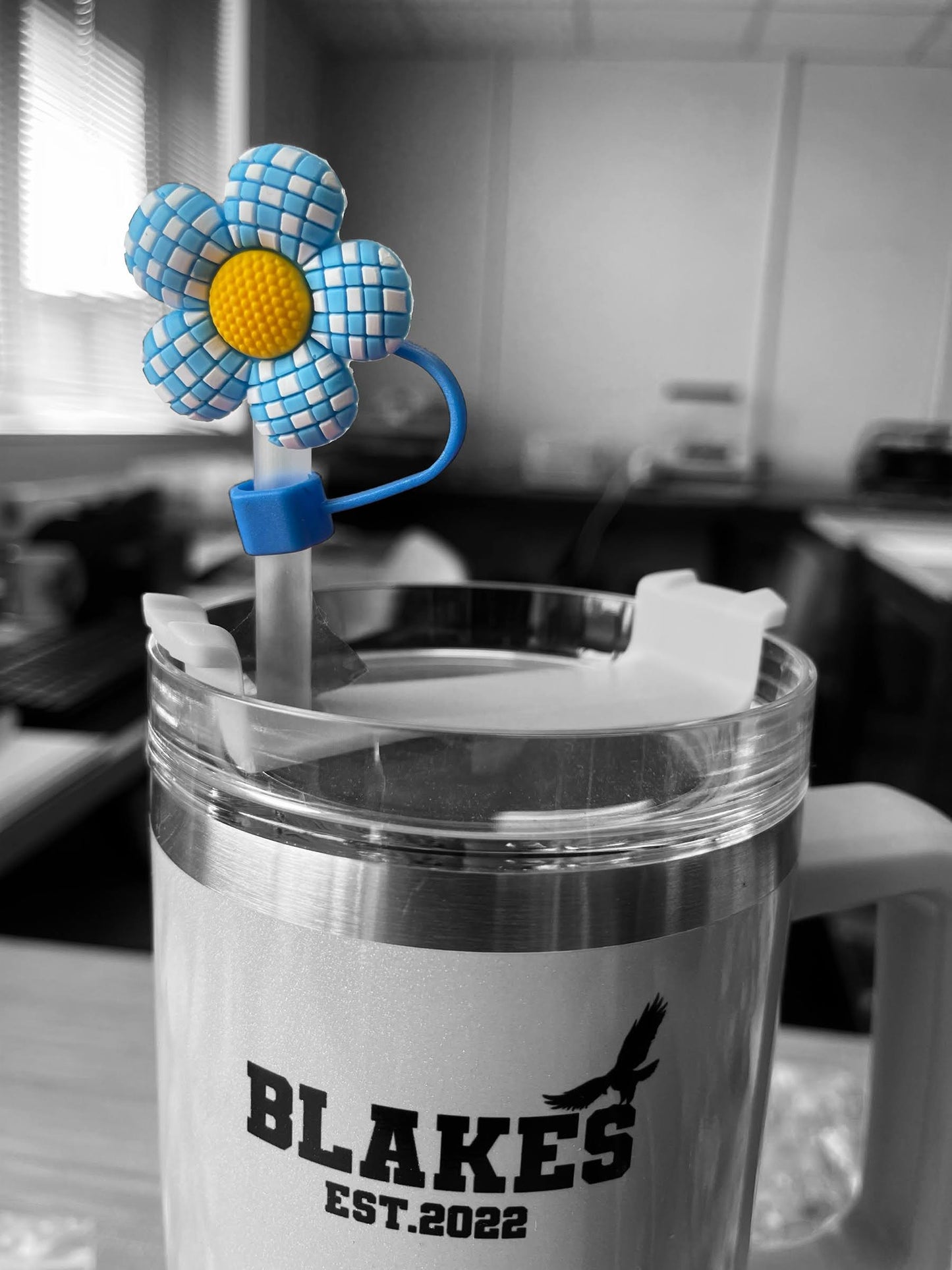 Flower Straw topper cover for 40oz Quencher tumbler. Fits Stanley V1 and H2.0 and all Dupes (Copy)