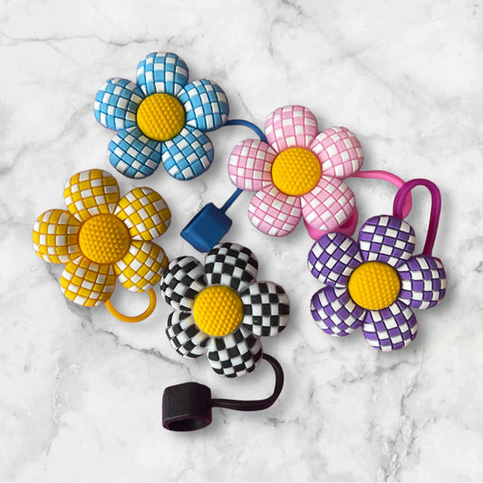 Flower Straw topper cover for 40oz Quencher tumbler. Fits Stanley V1 and H2.0 and all Dupes (Copy)