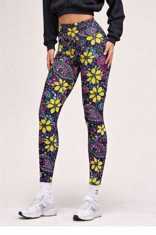 Buccleuch Studios x Shimena – Midnight Meadow Buttery Soft High-Waisted Leggings